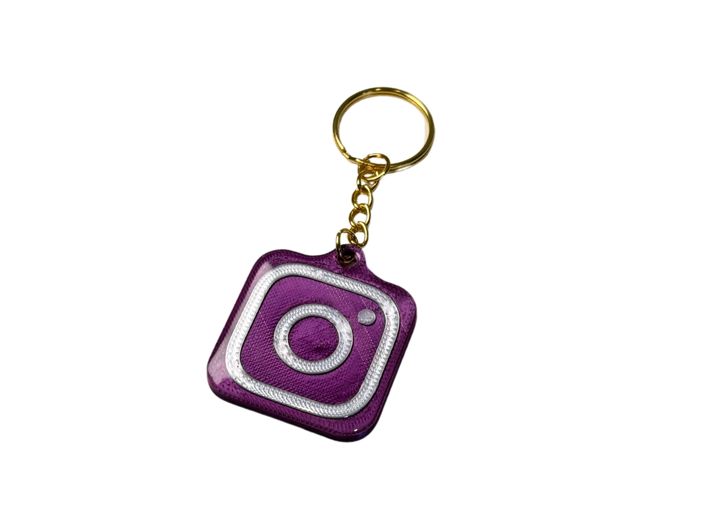 NFC Keychain purple and white