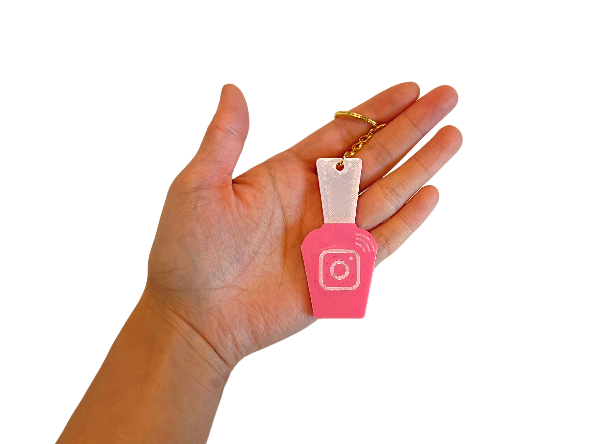 NFC Keychain Nail Polish Shape